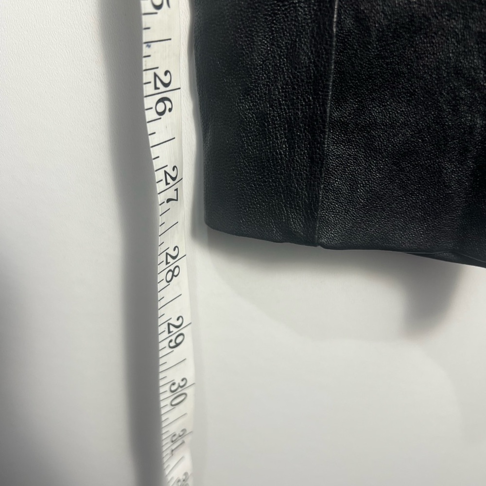 Theory Pull-On 100% Luxe Lamb Leather Leggings Black Sz 4 - Picture 12 of 15